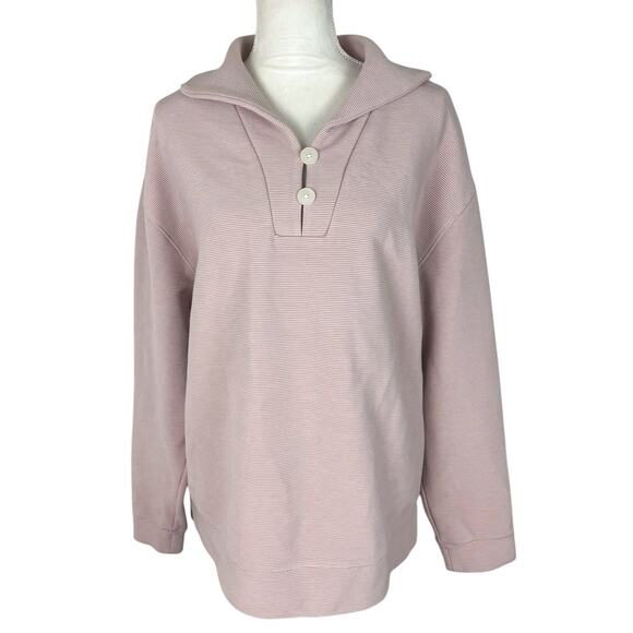 Haven Well Within Collared Pullover Sweater Ribbed Cotton Blend Size XL - Picture 1 of 6